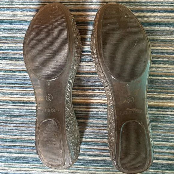 Steve Madden Smoky Grey Jelly Flats - Picture 4 of 5